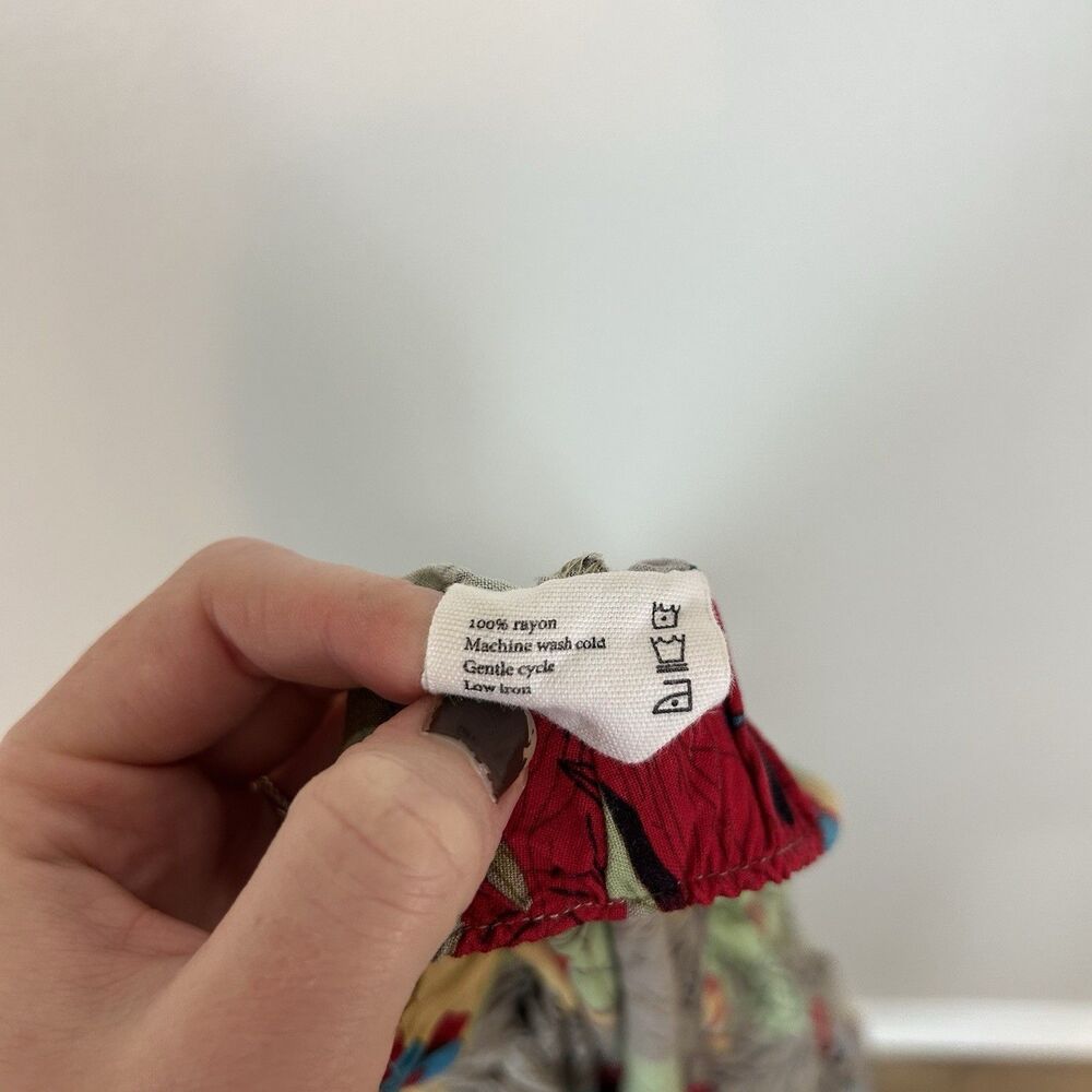 Punjammies Sudara 100% Rayon Pajama Pants Size L Floral Print Botanical Straight - Picture 7 of 7